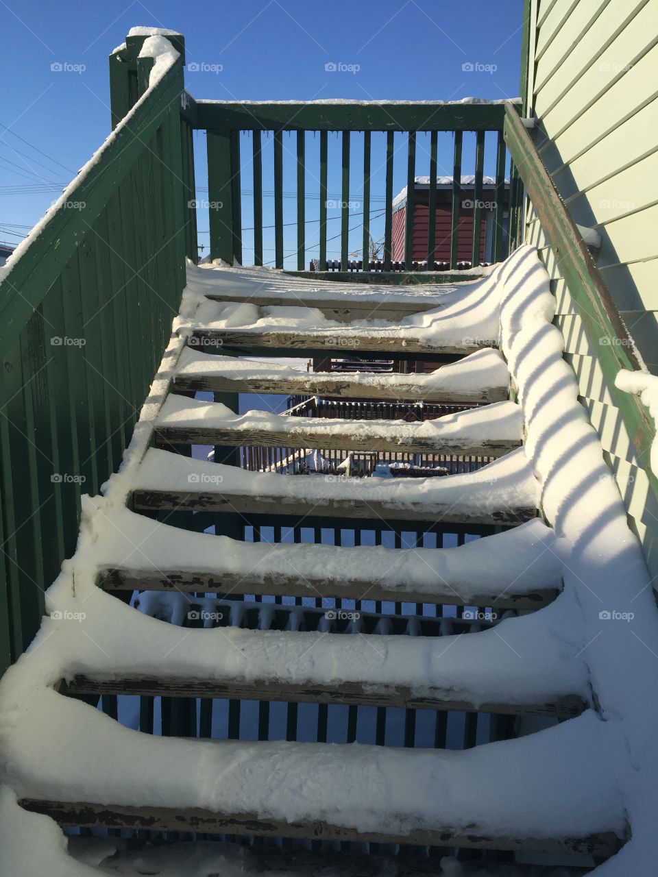 Stairs Winter Don't Slip