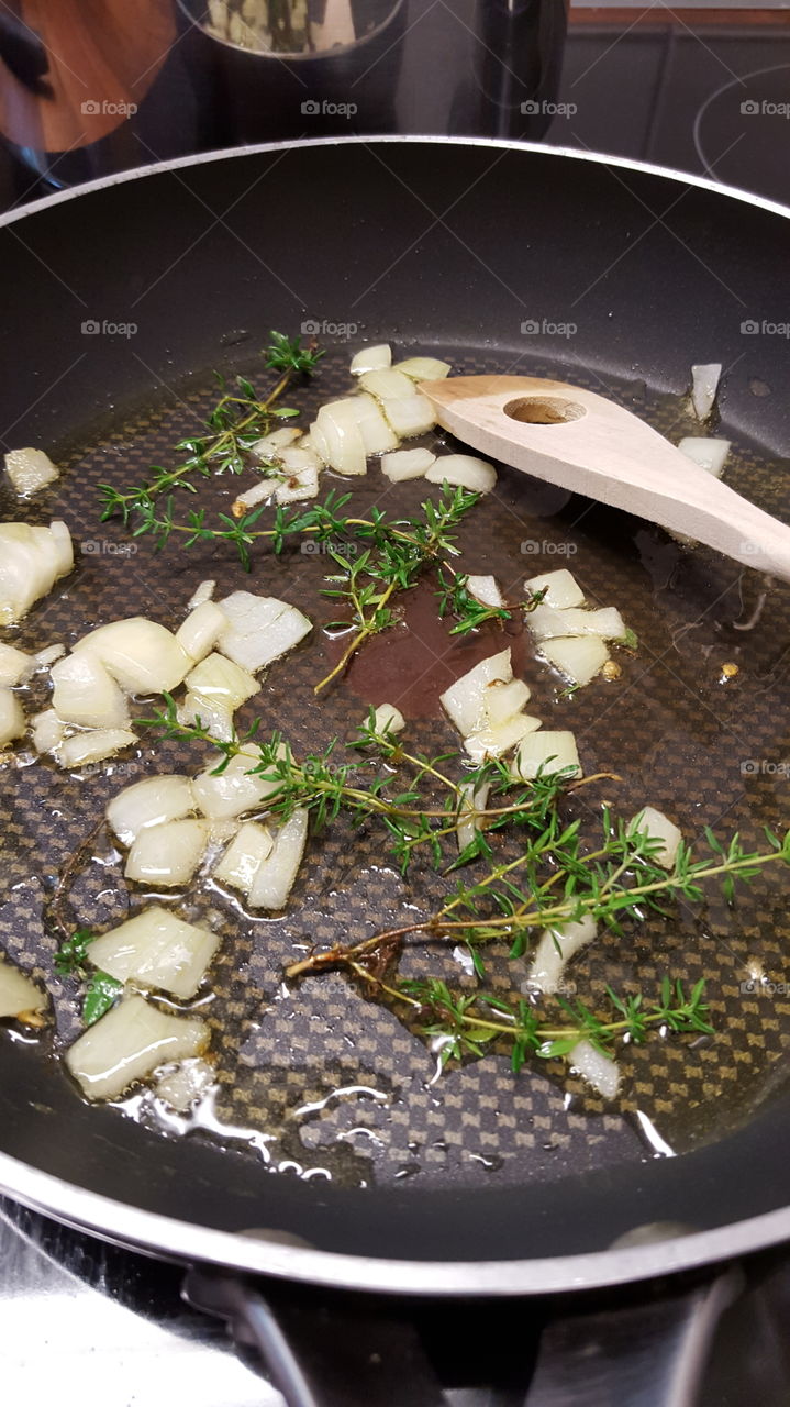 thyme. cooking