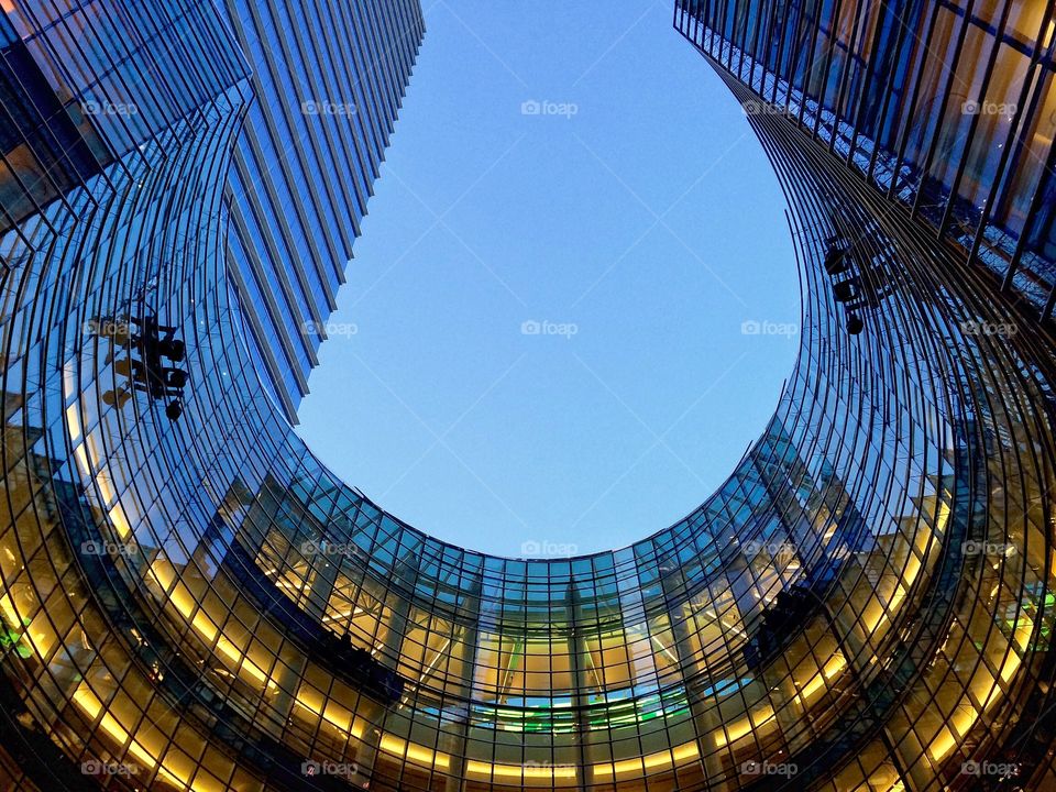 View of office building, New York City