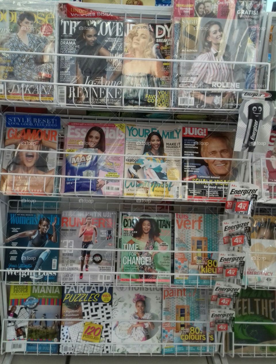 our local shop with magazines
