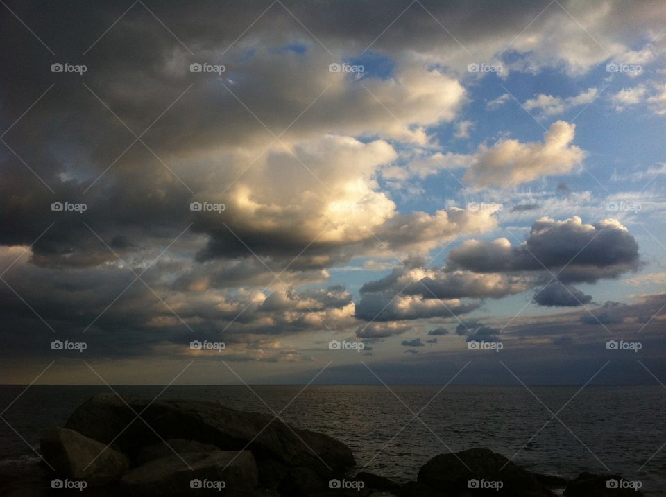 Sunset, Landscape, Storm, No Person, Sky