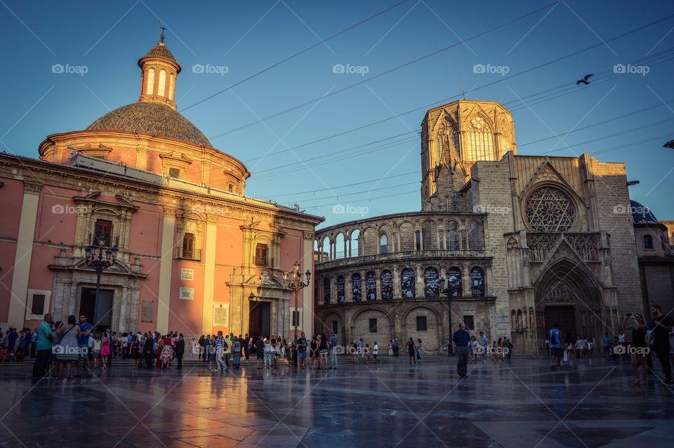 Plaza de la Virgen, Valencia, Spain