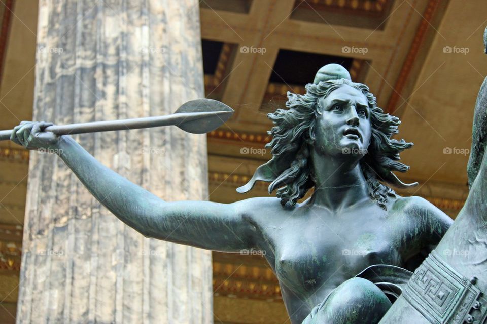 Warrior on the horses 