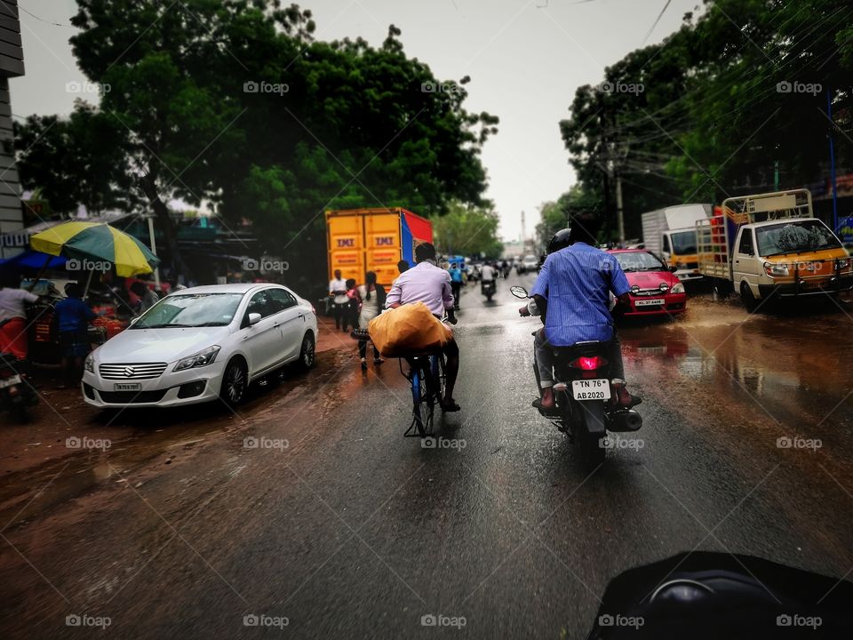 after the rainy ☔ very routine to runout the life