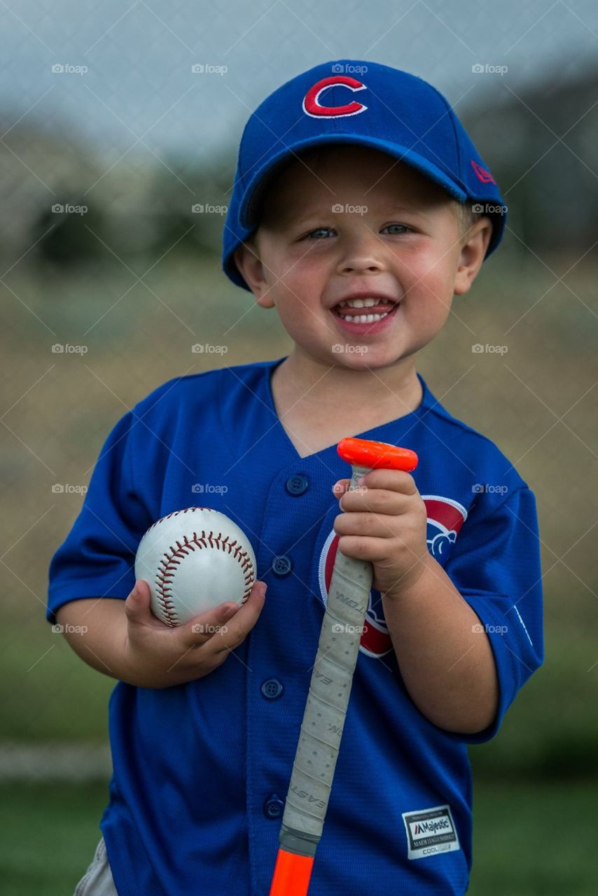 He loves baseball