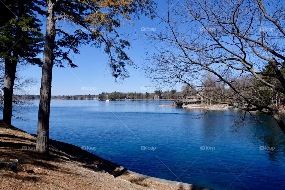 Looking across the St. Lawwrence River