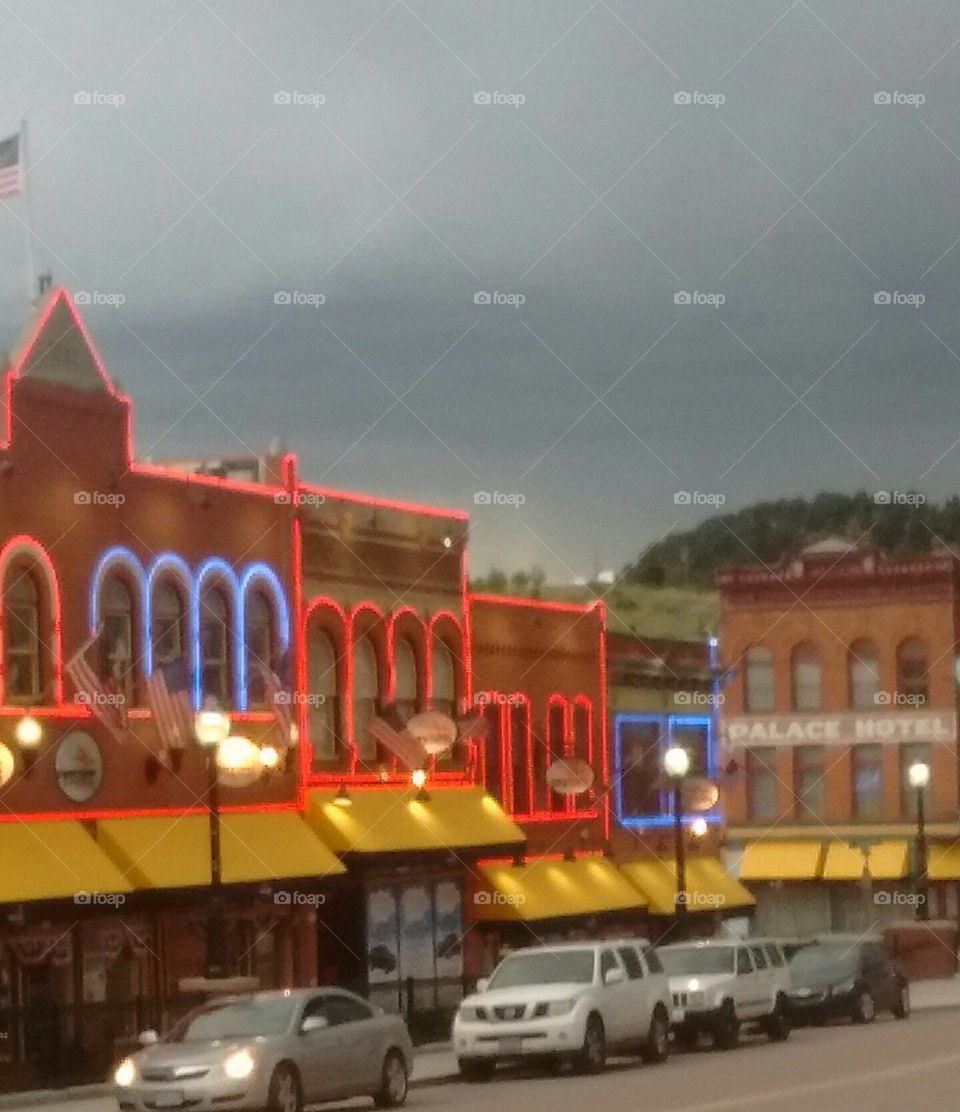 Cripple Creek lit up