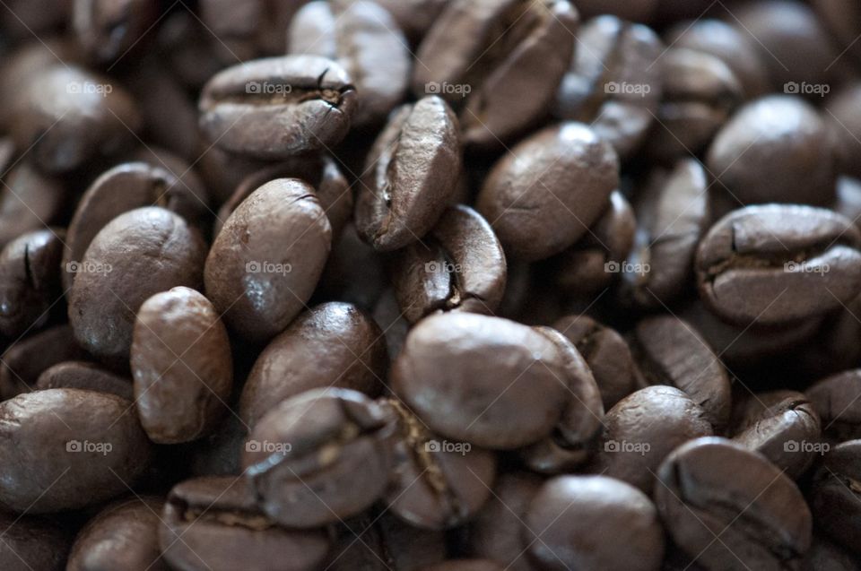 Full frame of coffee Beans