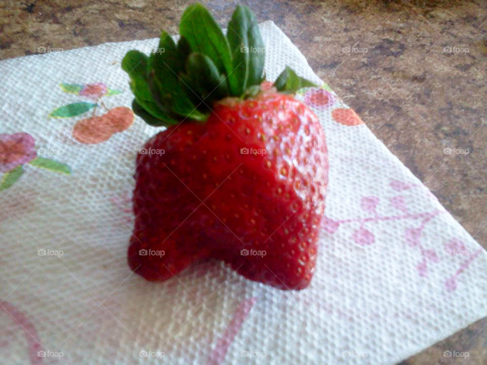 double strawberry. freak of nature