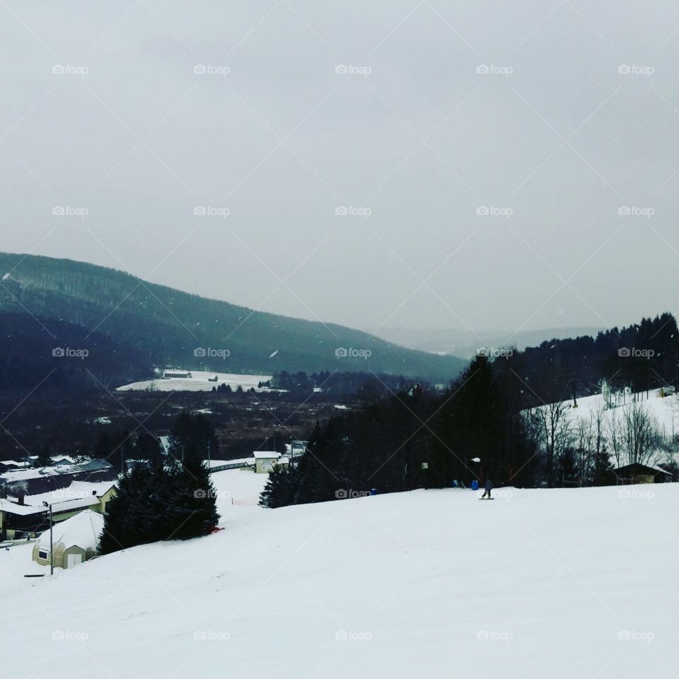 skiing mountain