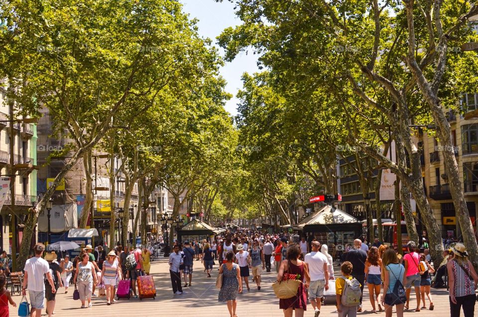 La rambla walk