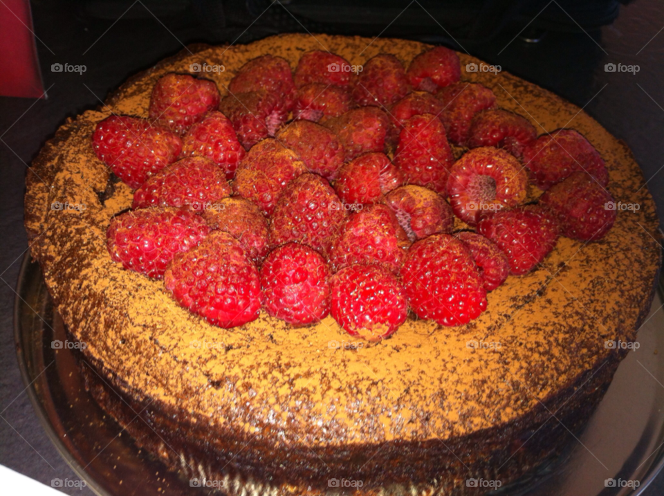 raspberries yum birthday cake chocolate cake by alexloliver