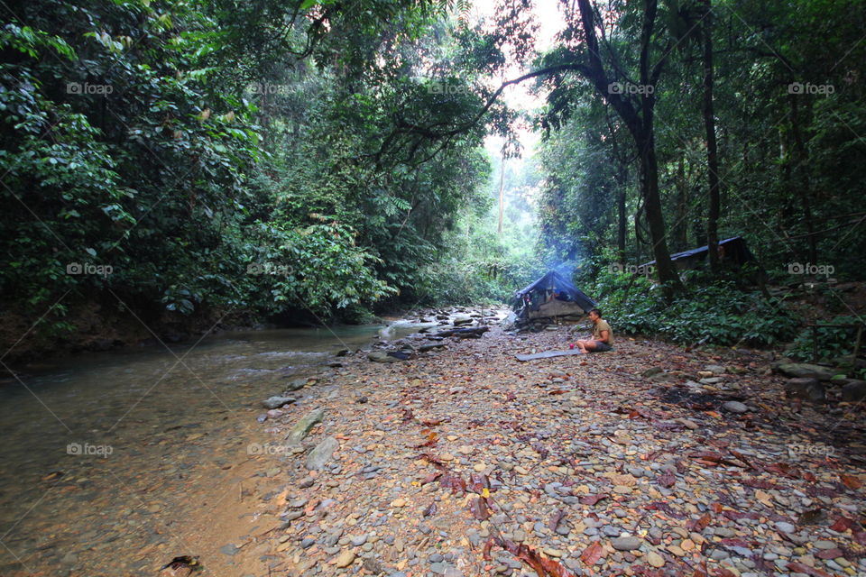 Native camp @ sumatra Indonesia 