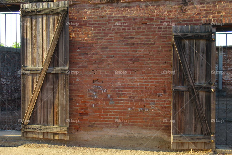 Old warehouse doors