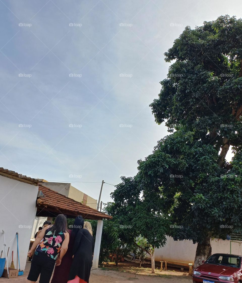 Passando um dia na chácara com amigos e familiares