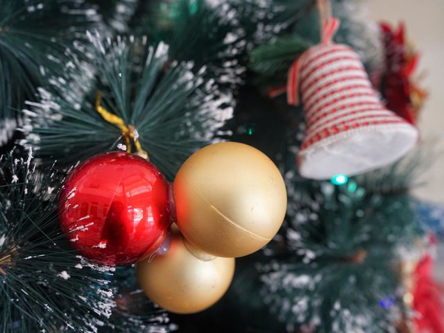 To add to its beauty, Christmas trees are often decorated with various ornaments.