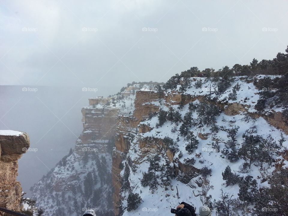 Snow at the Grand Canyon. yes... this is the Grand Canyon. 