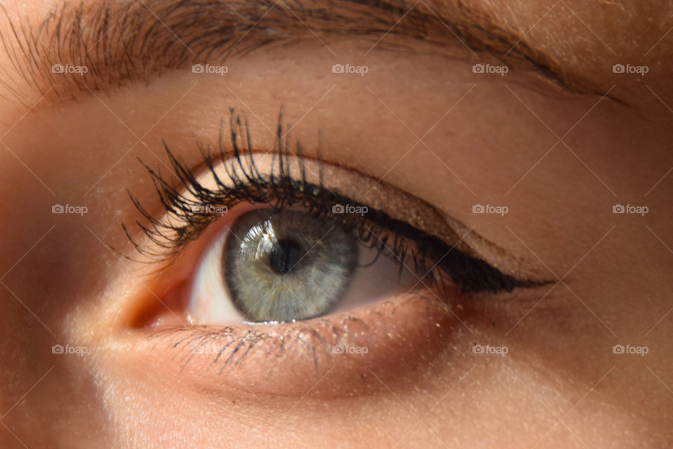 Cropped image of human eye