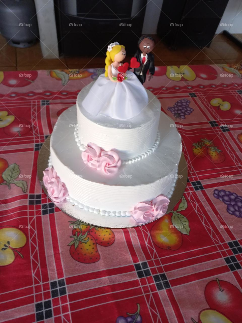 A melhor parte da festa: o bolo dos noivos