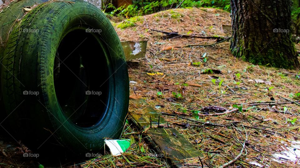 Abandoned tires