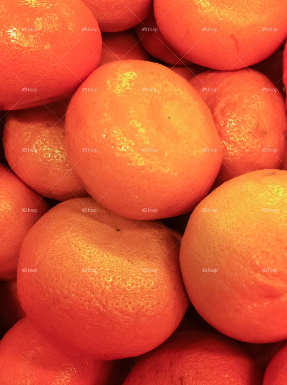 Orange satsumas fruits for sale at fruit market.