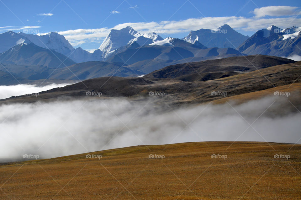 Scenic view of Himalaya mountains