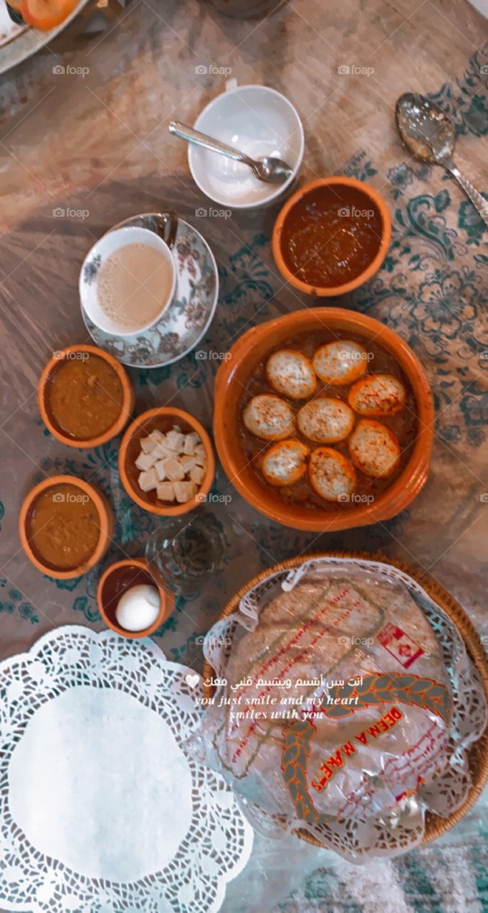 Breakfast food today with my family 