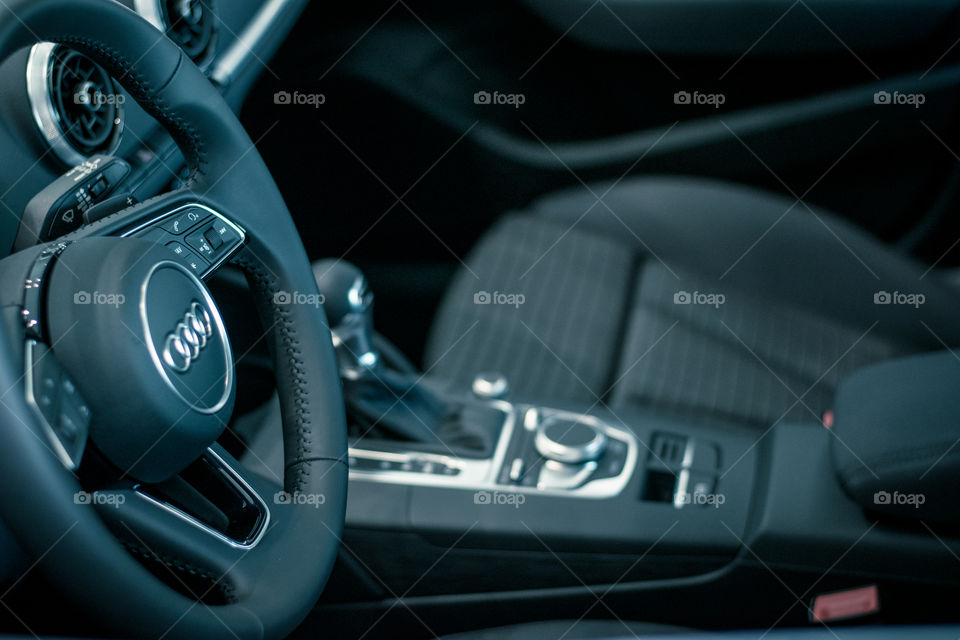 interior of a luxury Audi car