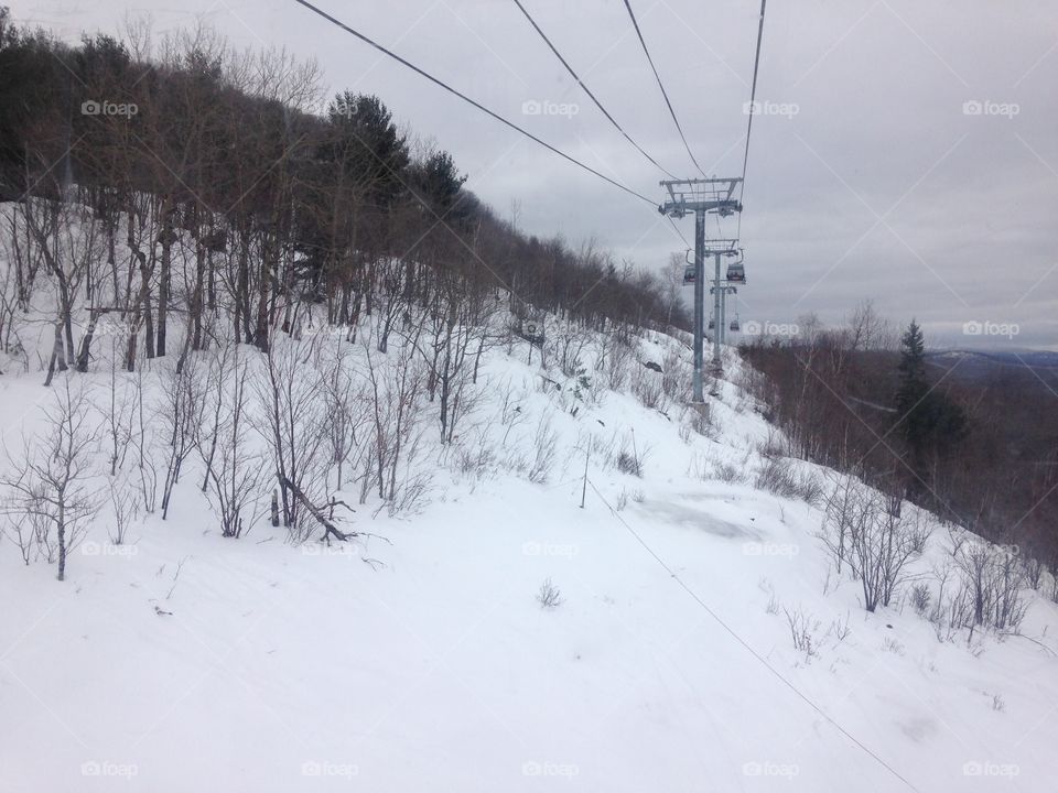 Panoramic view from the mountain in Canada