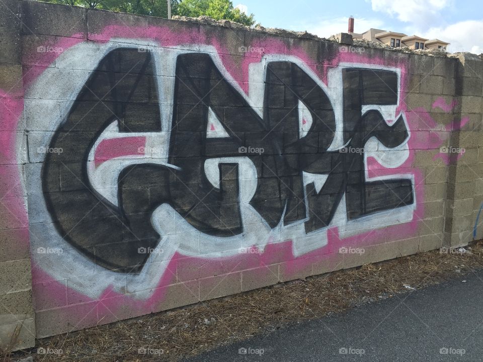 Graffiti, Wall, Street, Vandalism, Concrete