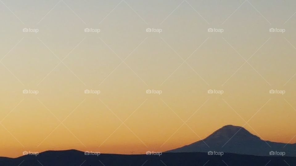 Sunset, Dawn, Mountain, Landscape, Sky