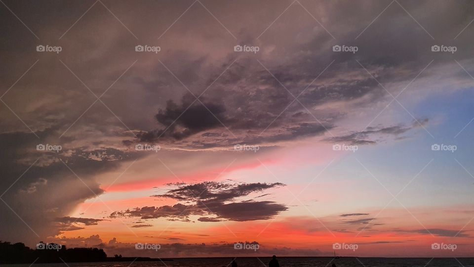 Sunset view of Mindil beach, Northern Territory of Australia