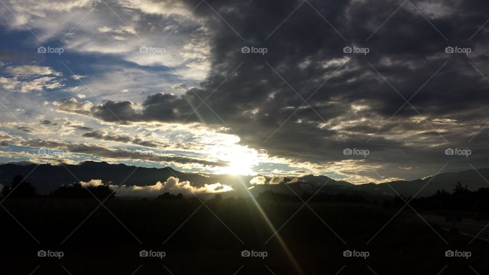 Light behind the clouds