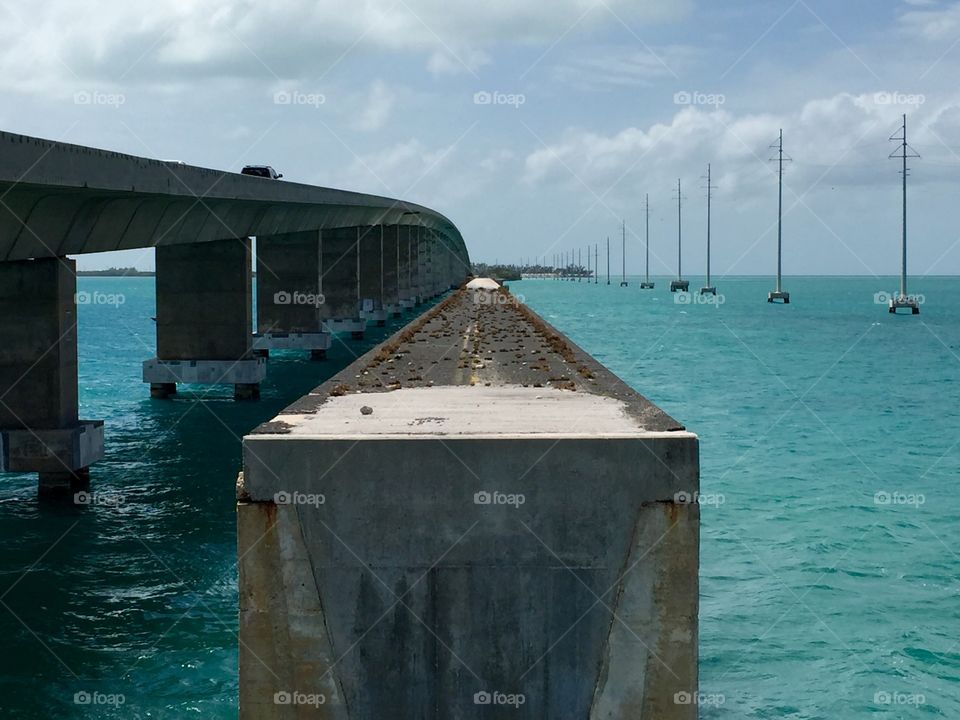 Remains of the 7 mile bridge