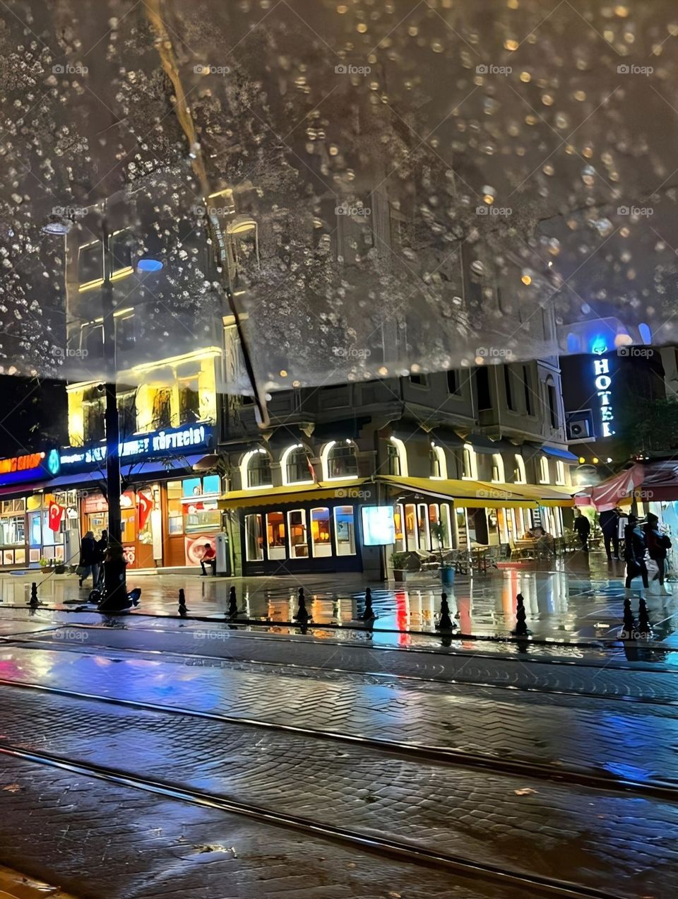 rainy autumn night