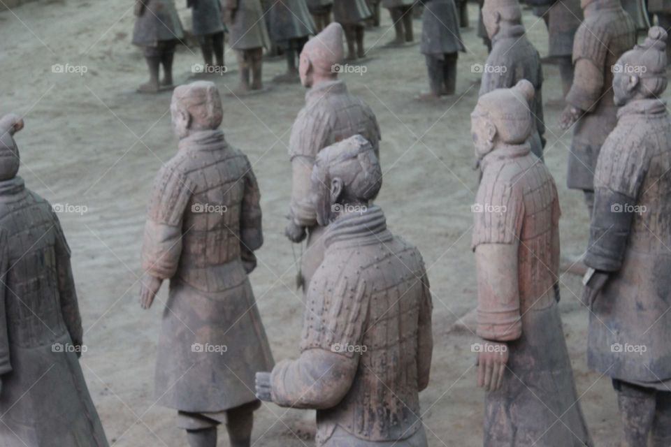 Terra cotta soldiers in Xi'An China