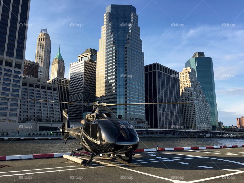 Helicopter tour, Manhattan, New York