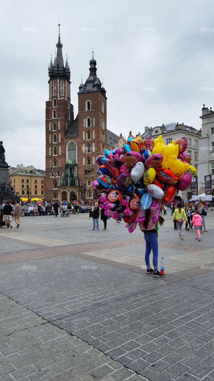 Ballons in the main square