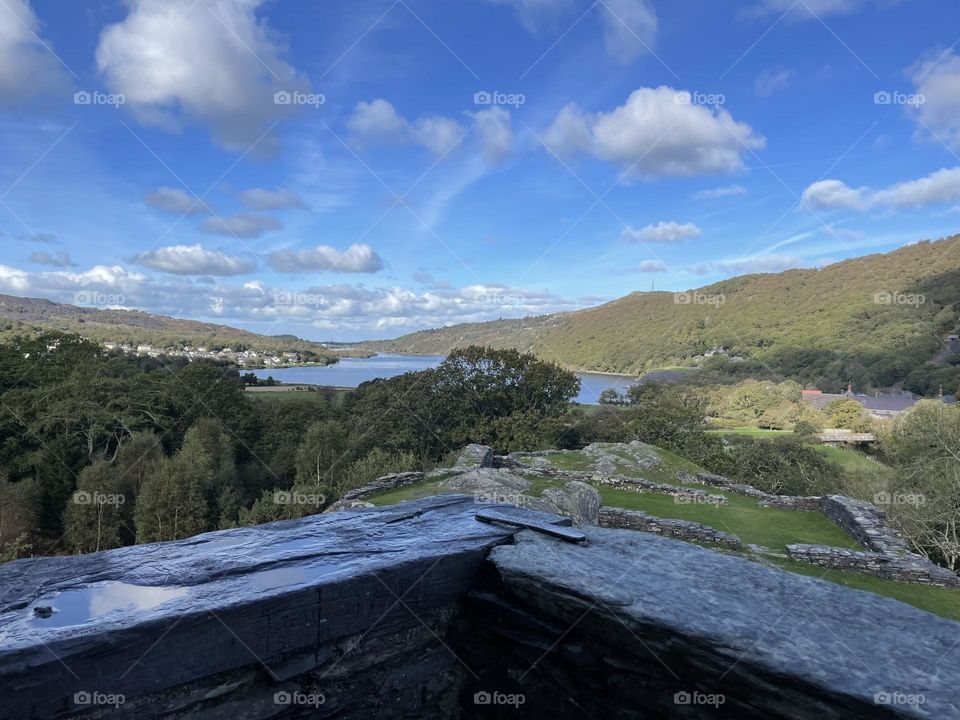 Views before our climb up Snowdon 