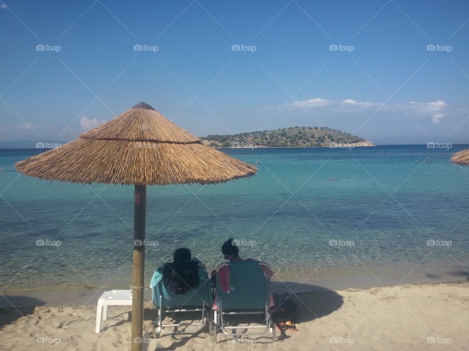 Sand beach in Greece