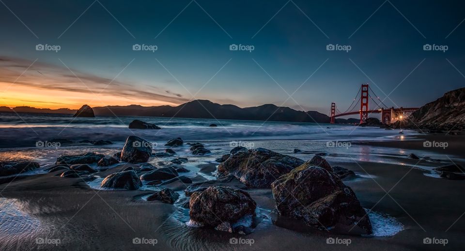 Dusky Golden Gate Bridge 