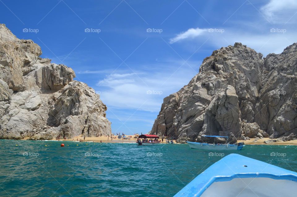 Beautiful nature of La Playa del Amor in Cabo San Lucas, Mexico