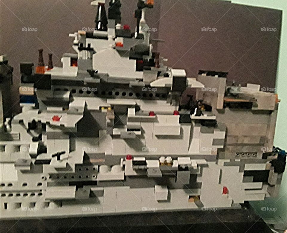Lego Military Naval Mega Destroyer rear section...