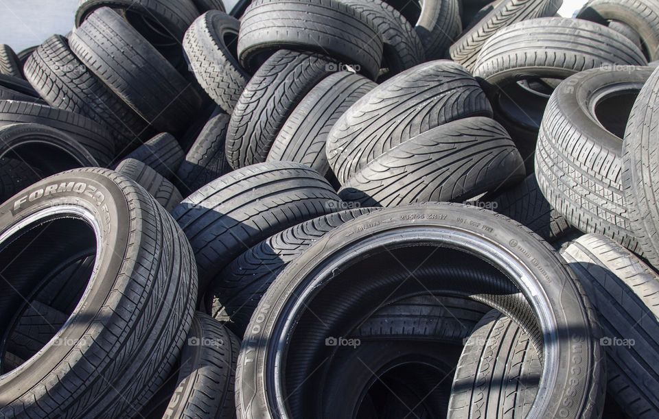 Used tyres. 