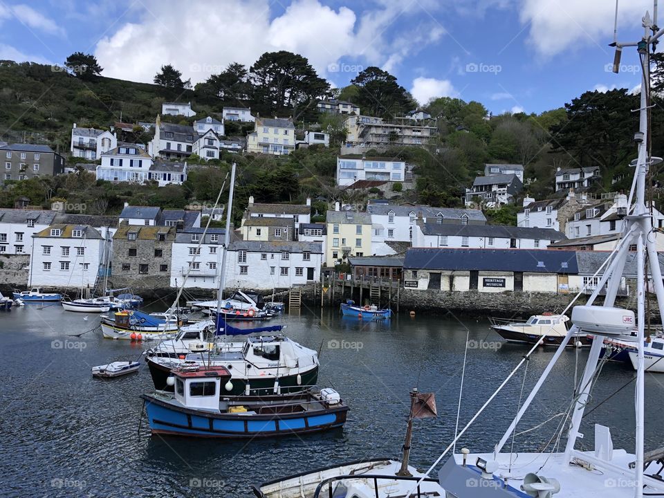 Polperro in Cornwall despite slightly winters weather, still looked amazing in April 2019