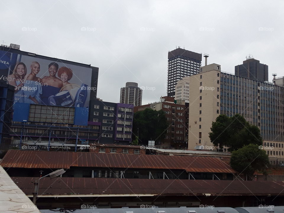 A park station in the city.