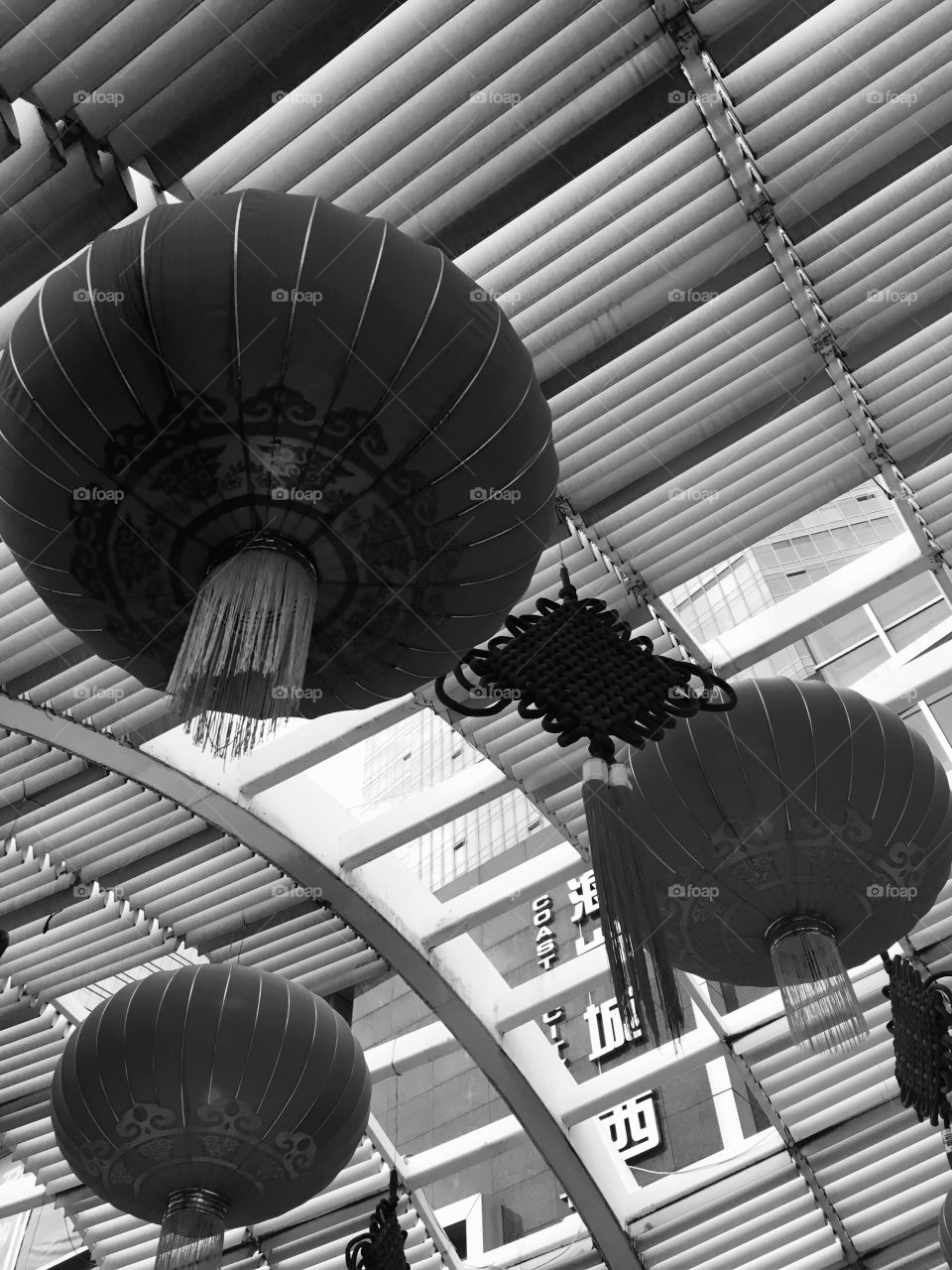 Chinese Hanging Lanterns and Chinese Knots in Shenzhen, China