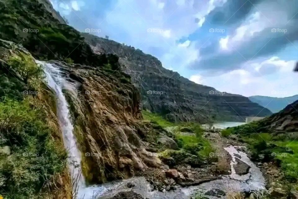 Glory be to God, the magnificent and picturesque view and the natural green trees are a view that is nothing more wonderful than it