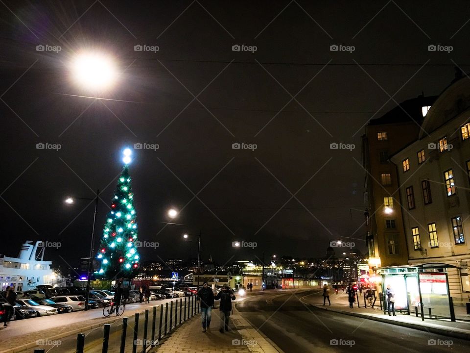 winter evening stockholm