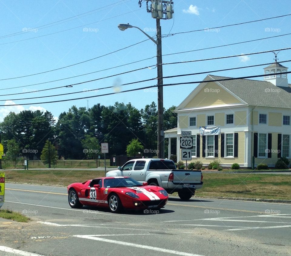 Sunday afternoon in a small town 